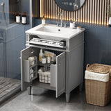Bathroom Vanity With 2 Doors And Tip Out Drawer, Soft Closing Hinges