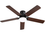 Modern Ceiling Fan With 3 Color Dimmable Light 5 Blades Remote Control Reversible Dc Motor For Bedroom - Black - Ceiling Fans - Alpine Outlets