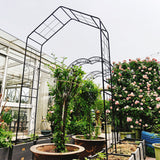 Garden Arch, Climbing Plants Support Outdoor - Black
