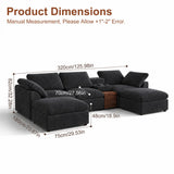 Modular Cloud Couch With Storage Console