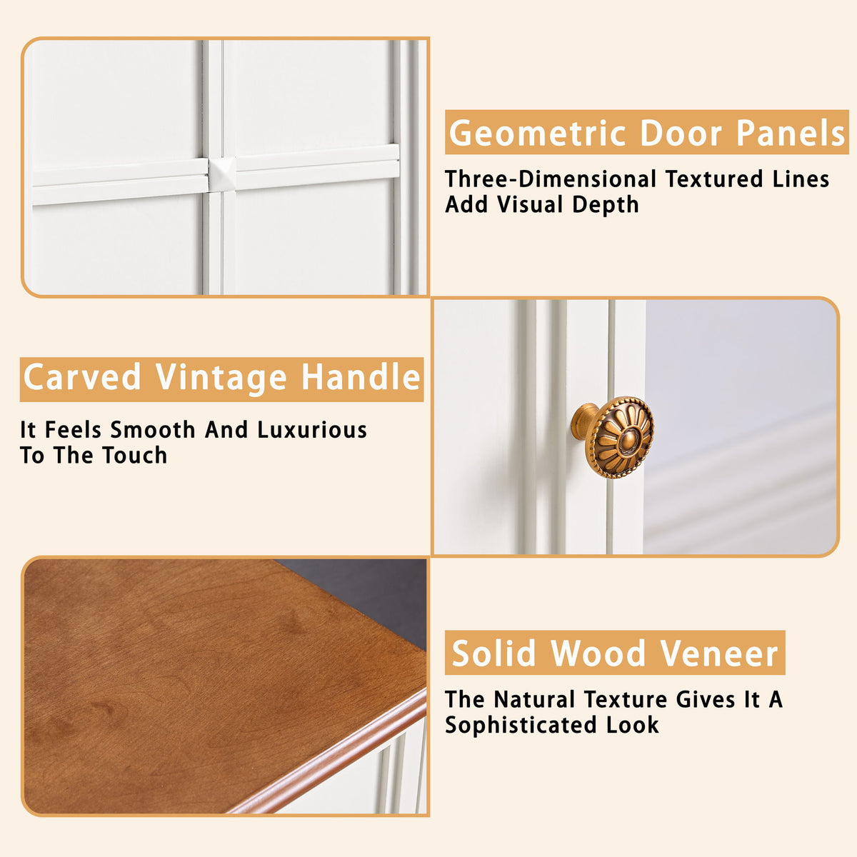 Floor Cabinet With Adjustable Shelf, Storage For Entryway