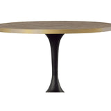 Drummond - Dining Table - Black / Light Brown