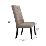 Morland - Vintage Side Chair (Set of 2) - Black / Tan - Chair Sets - Alpine Outlets