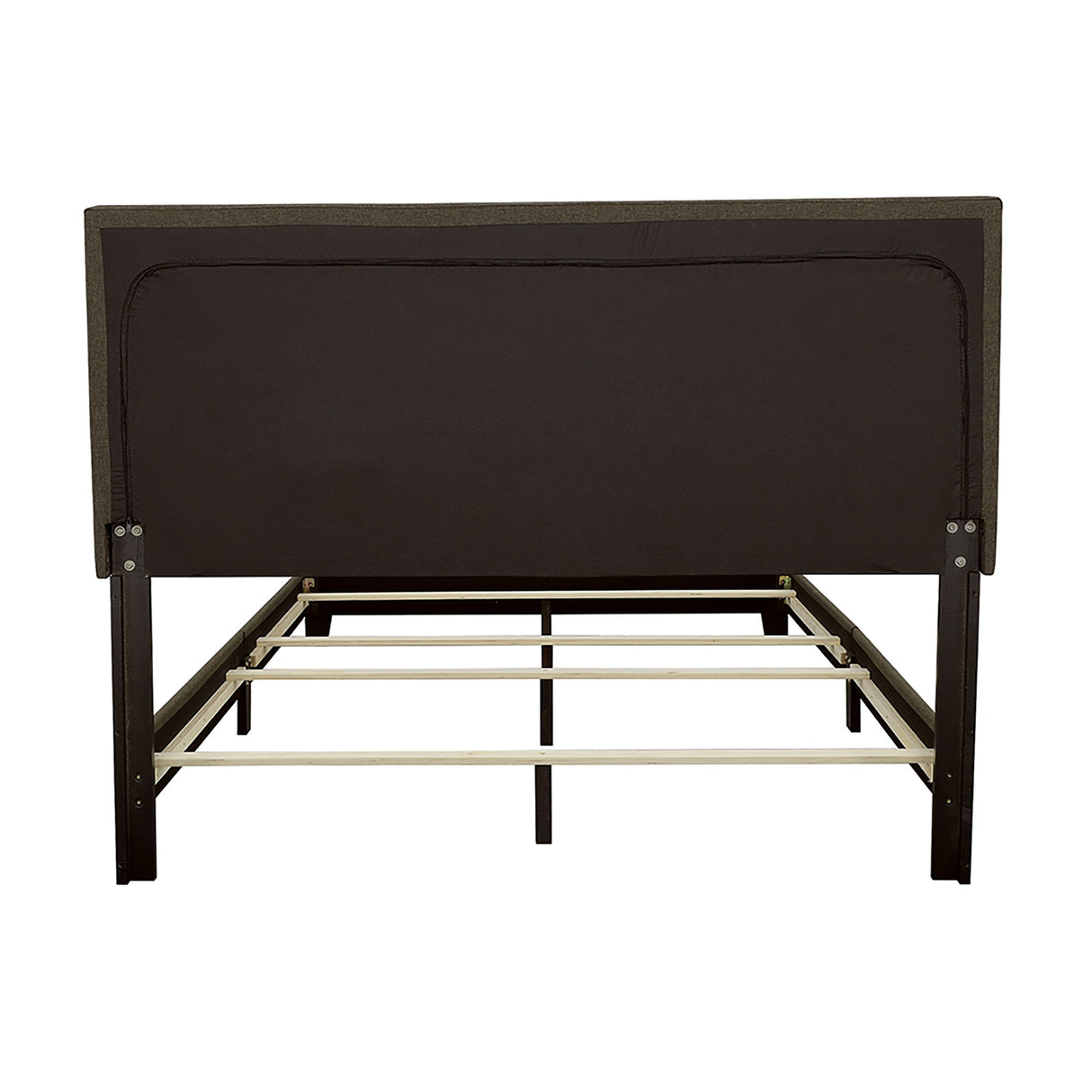 Queen Bed With Nailhead Trim - Charcoal