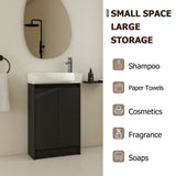 Freestanding Bathroom Vanity & Sink, Soft Close Doors