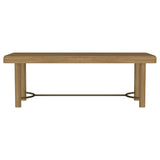 Benson - Extension Leaf Dining Table With Trestle Base - Sand