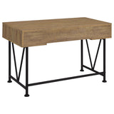 Vellun - 3 Drawer Writing Desk - Mango Color