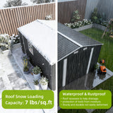 Outdoor Storage Shed With Lockable Doors