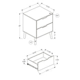 Accent Table With Storage Drawers - Natural