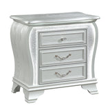 Aurelia - Nightstand With LED - Silver