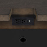 3 Drawer Nightstand With USB - Dark Oak