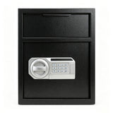Safe With Drop Slot For Cash Deposits, Multi Scene Safe For Office - Black