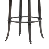 Vince - Commercial Grade Steel Frame Faux Leather Upholstered Swivel Bar Height Barstool