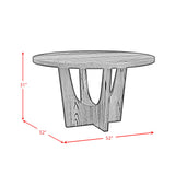 Oregon - Round Table With Wood Top