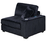 Contemporary Style Modular Sectional Sofa Set With USB, Cup Holder