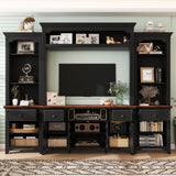 Extra Large TV Stand, Entertainment Center With Storage Cabinets