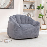 Beanbag Chair, Beanbag Sofa Chair With Armrests Stuffed High Density Foam