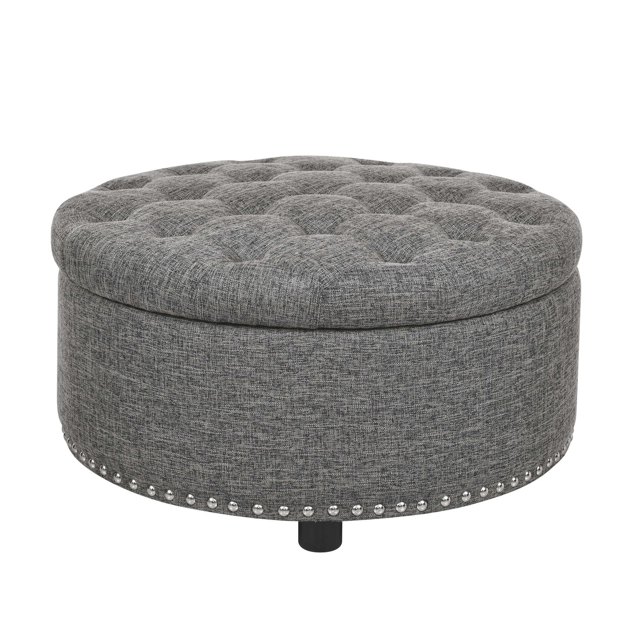 Tufted Storage Ottoman With Upholstery