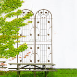 Metal Garden Trellis Rustproof Trellis For Climbing Plant Outdoor Flower Support