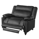 Tufted Design Wide Manual Recliner Chair