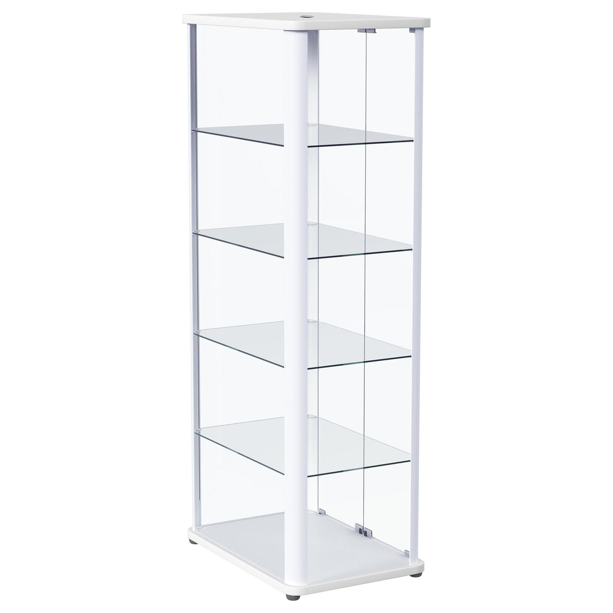 Nevra - 4 Shelf Display LED Curio Cabinet