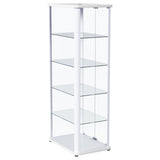 Nevra - 4 Shelf Display LED Curio Cabinet