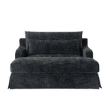 Sofa Bed Loveseat With Textured Surface And 2 Cushions