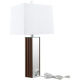 Echolls - Lamp With Scalloped Accents And Mirror Detail