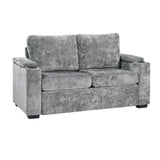 Pull Out Sofa Bed Loveseat With Twin Mattress, Cup Holders And Arm Storage