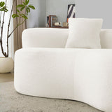 Modern Curved Loveseat