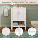 Modern Bathroom Vanity With Elegant Twill Design