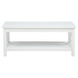Slater - Lift Top Coffee Table With X Frame Design - White