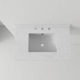 Basin Sink, 0.6" Ultra Thin Profile, Triple Faucet Holes, Sink Only