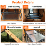 Large Outdoor Hen House With Run And Nesting Box Poultry Cage