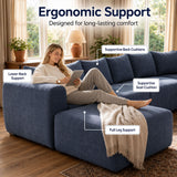 8 Seater U-Shaped Couch With Ottoman