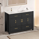 Bathroom Vanity With Sink Combo, 4 Soft Close Doors And 4 Drawers
