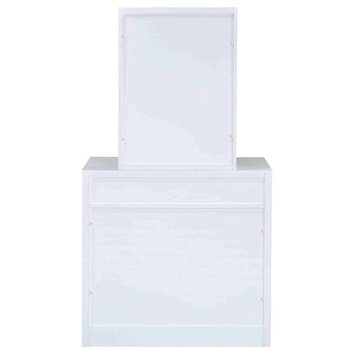 Walsh - Makeup Vanity Table With Mirror And Stool - White