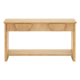 Fluted Console Table With Semi Circular Drawers - Natural