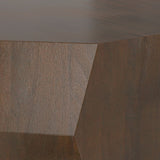 Eisley - Coffee Table With Geometric Design, - Walnut