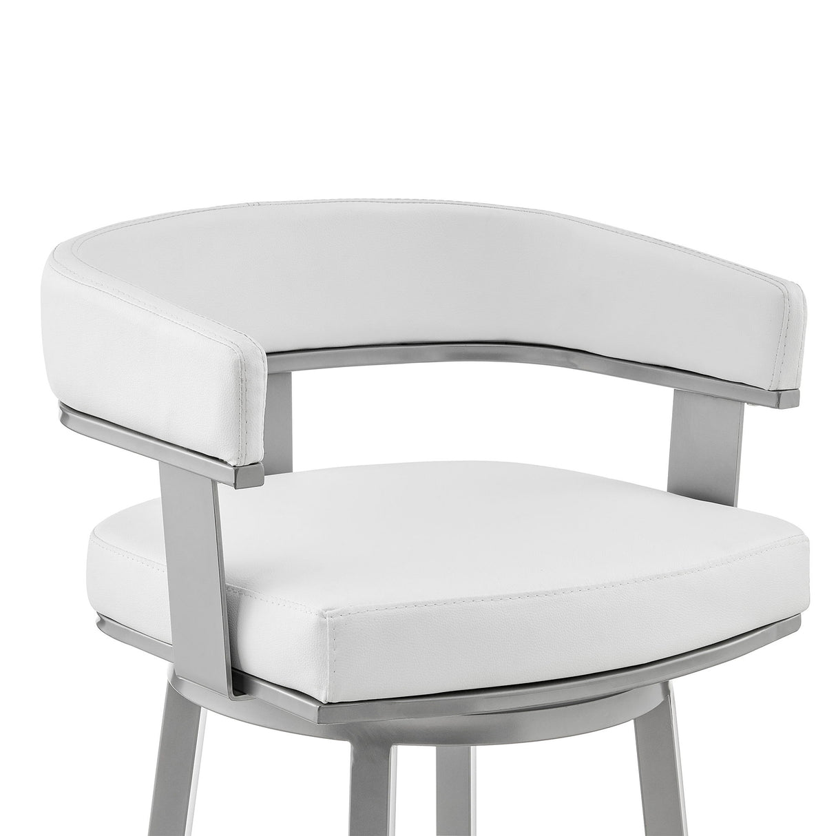 Cohen - Swivel Bar Stool - Silver Finish