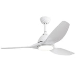 Ceiling Fan With Remote Control And LED Light, Blades, Reversible DC Motor For Indoor / Outdoor Use - White