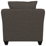Paige - Flared Arm Chair - Charcoal Gray