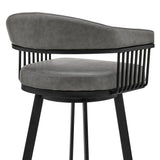 Bronson - Swivel Bar Stool - Black Finish