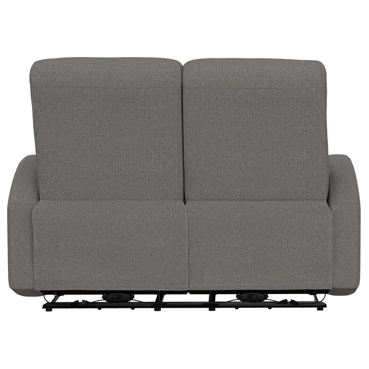 Manual Reclining Loveseat With Dual Seating Support For Living Room