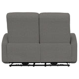 Manual Reclining Loveseat With Dual Seating Support For Living Room