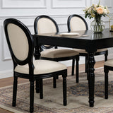 Upholstered & Round Back Dining Chairs (Set of 2)