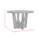 Oregon - Round Table With Wood Top