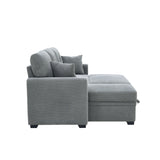 Sleeper Sectional With Pull Out Bed, Reversible Chaise