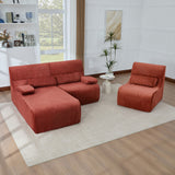 Oversized Sectional Sofa, Living Room Seating With Modular Design