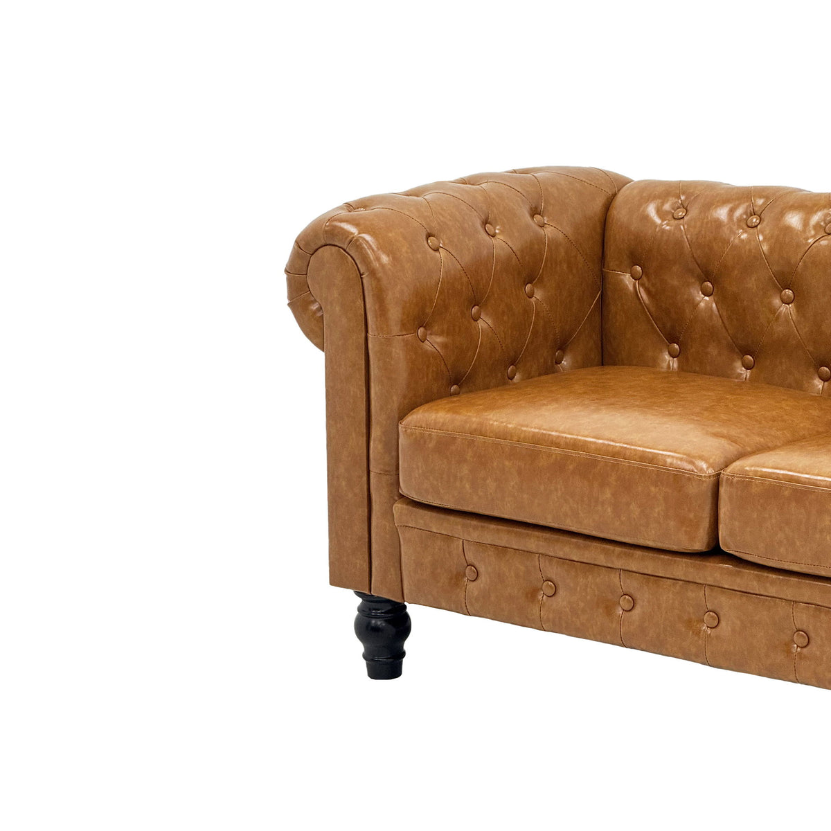 2 Piece Sofa Set With Rolled Armrests
